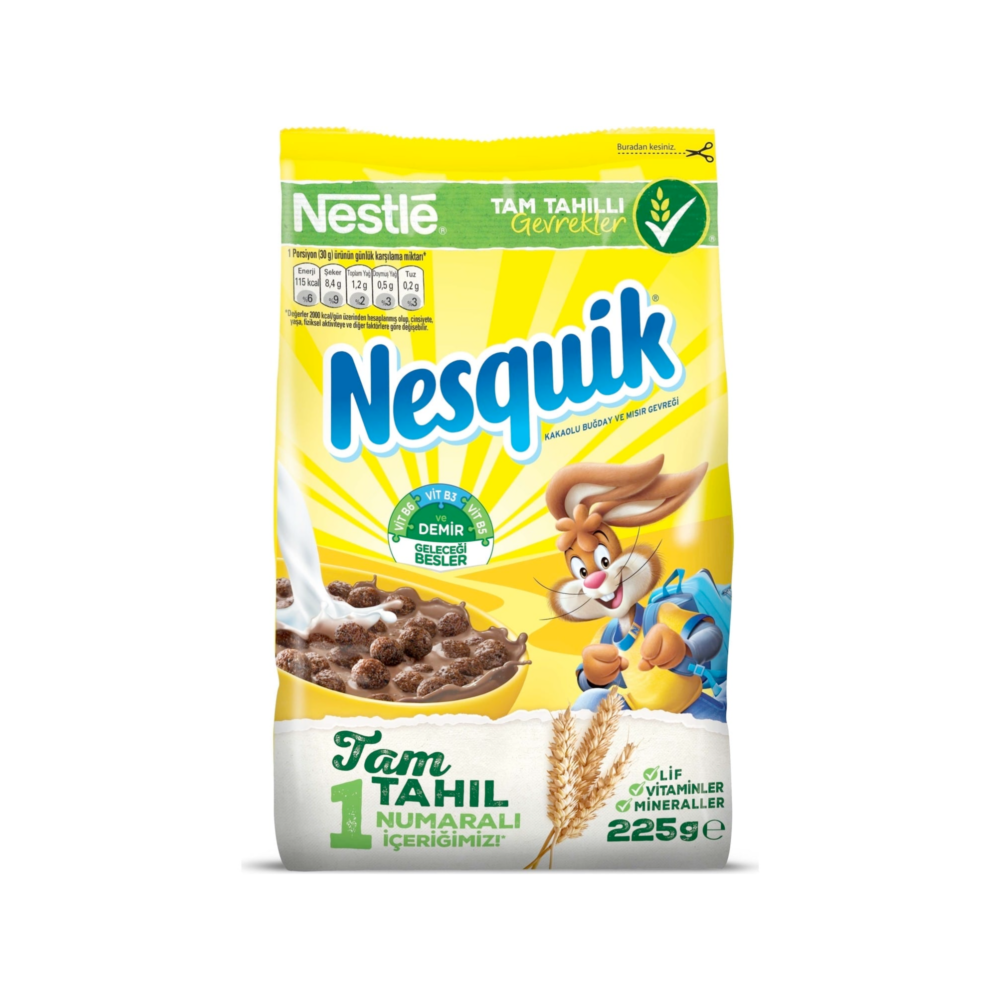 Nesquik Kakaolu Buğday Mısır Gevreği 225Gr