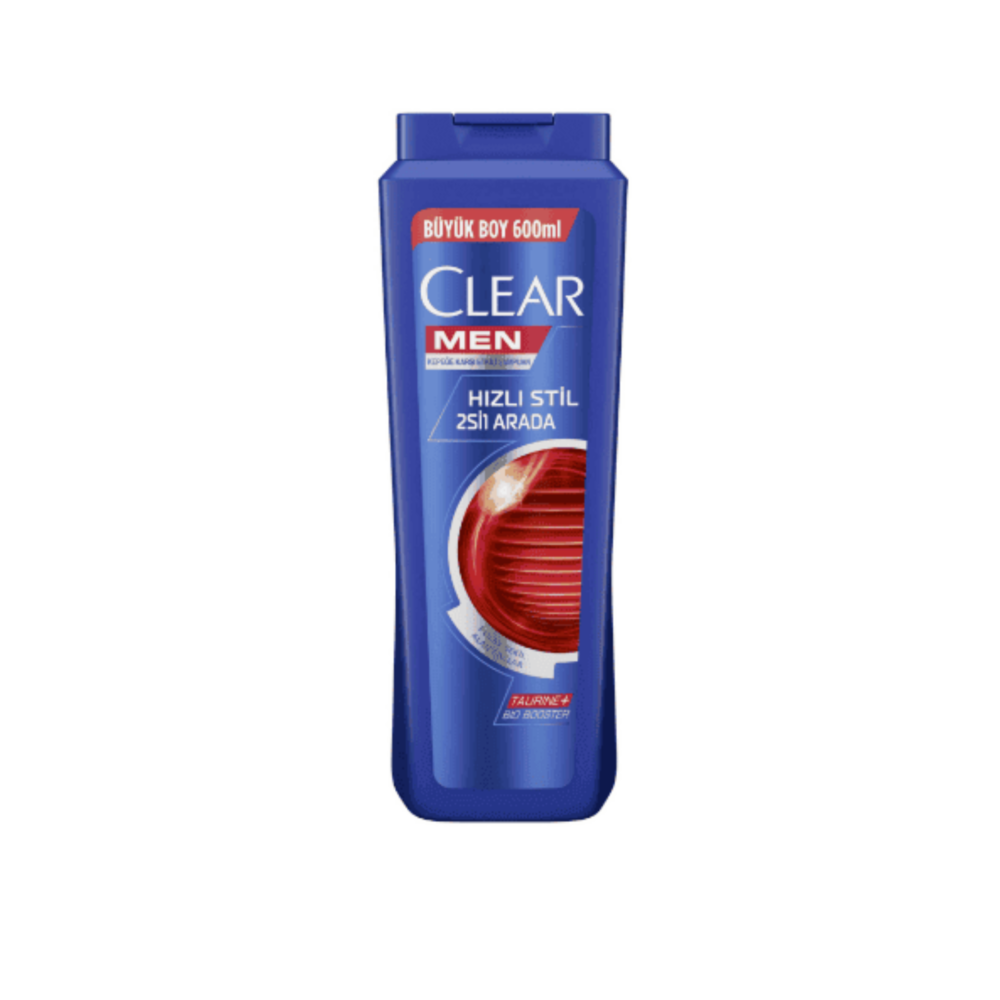 Clear Men 2 Si 1 Arada Hızlı Stil Şampuan 600 Ml