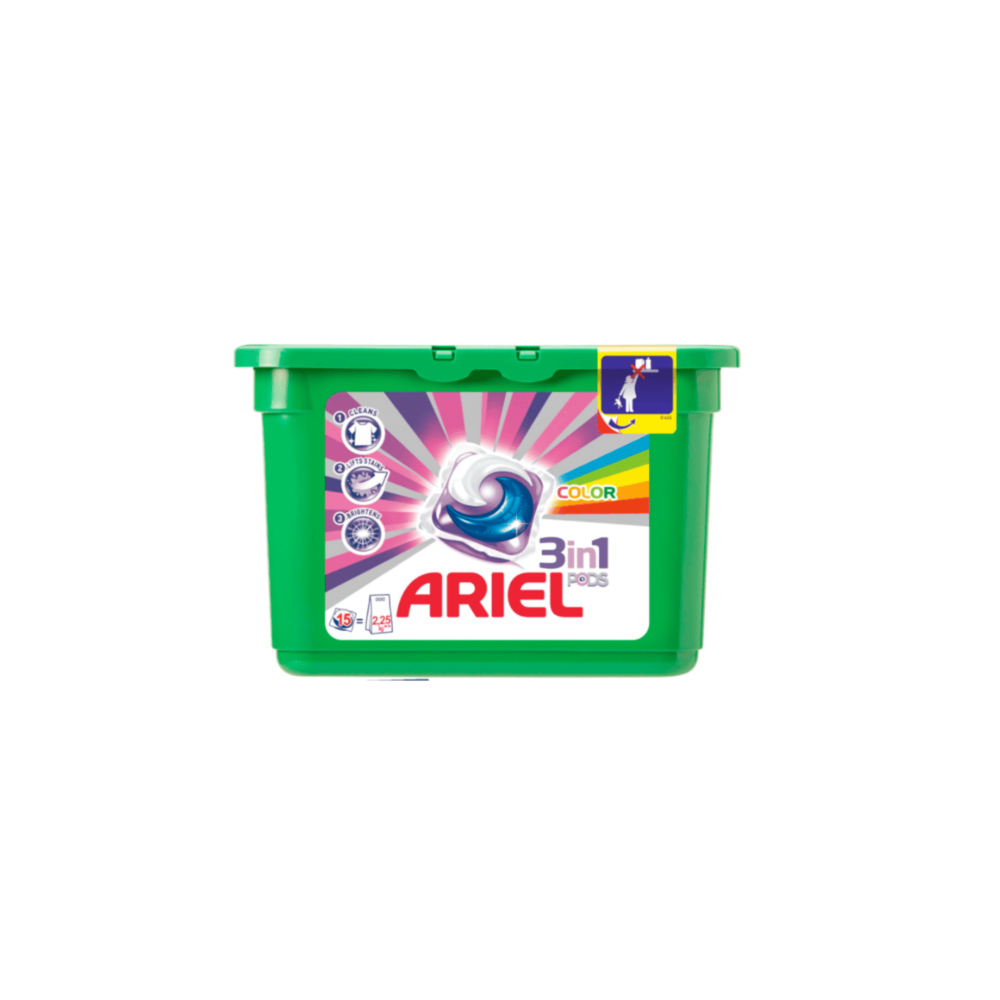 Ariel Kaps Parlak Renkler 15 Adet