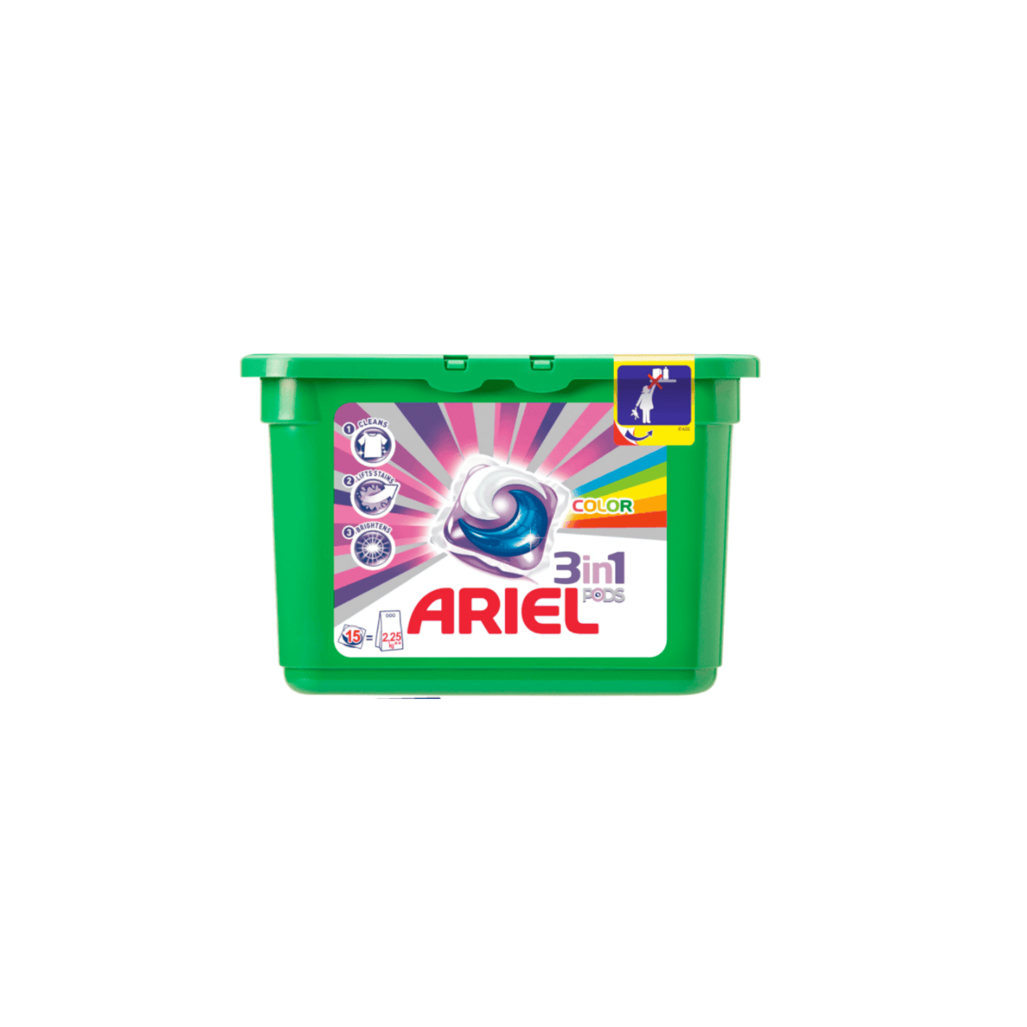 Ariel Kaps Parlak Renkler 15 Adet
