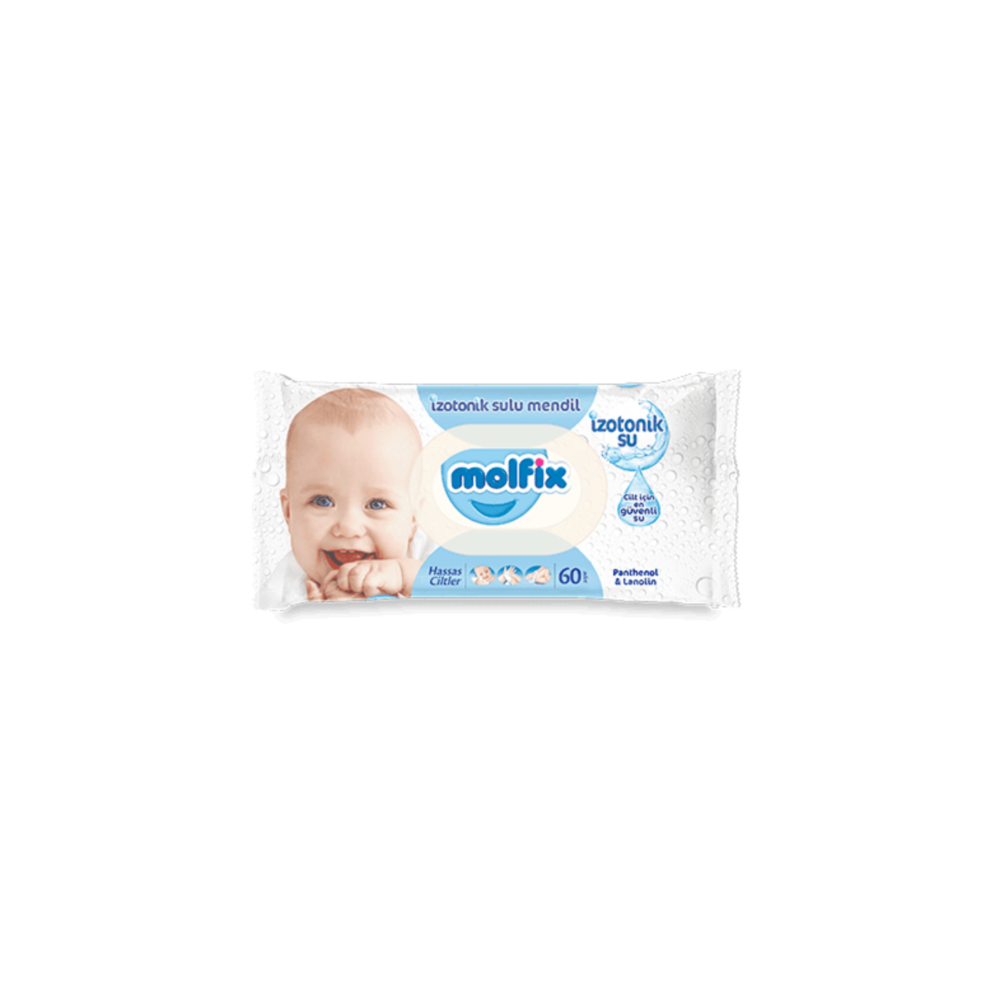 Molfix İzotonik Sulu Islak Mendil Hassas 60 Adet