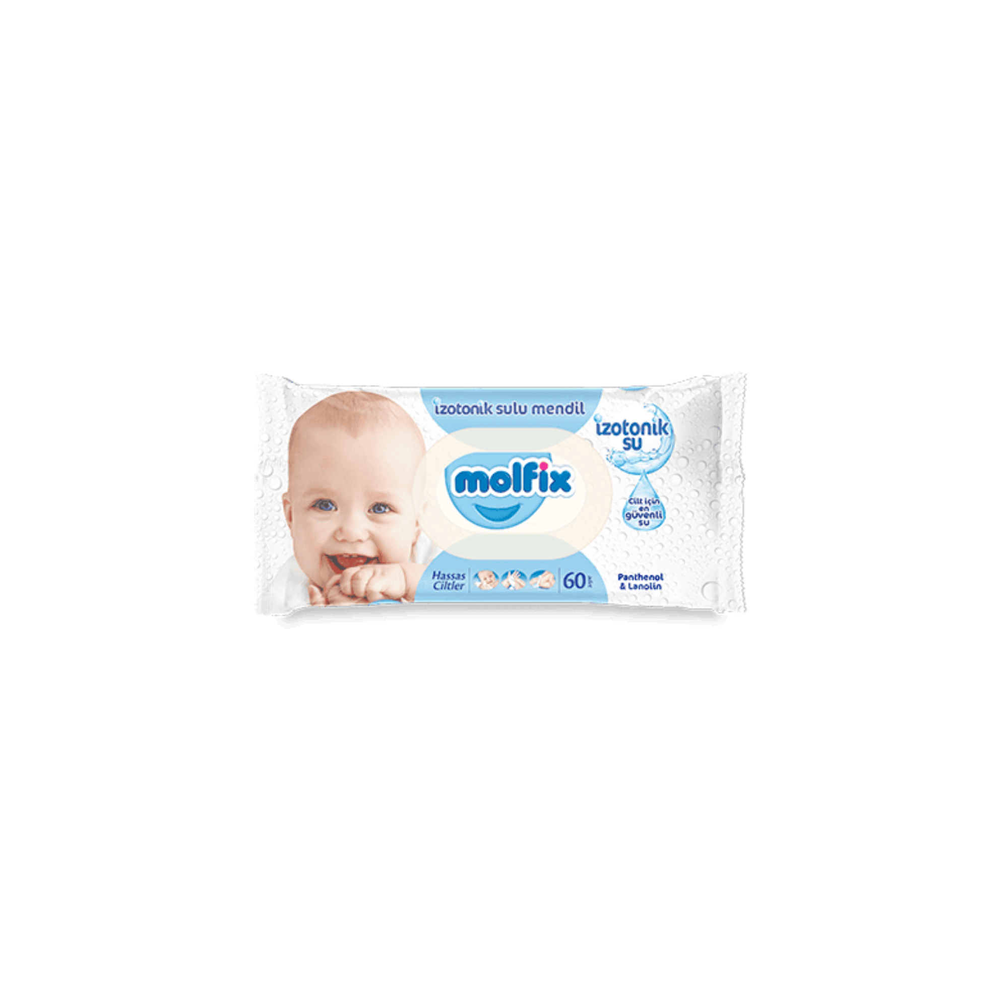 Molfix İzotonik Sulu Islak Mendil Hassas 60 Adet