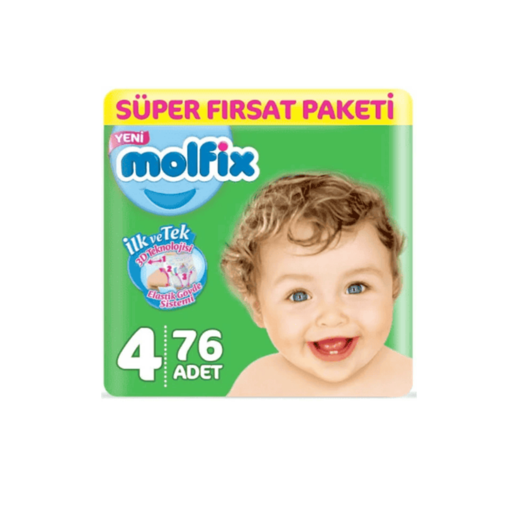 Molfix Süper Fırsat Paketi No 4 76 Adet