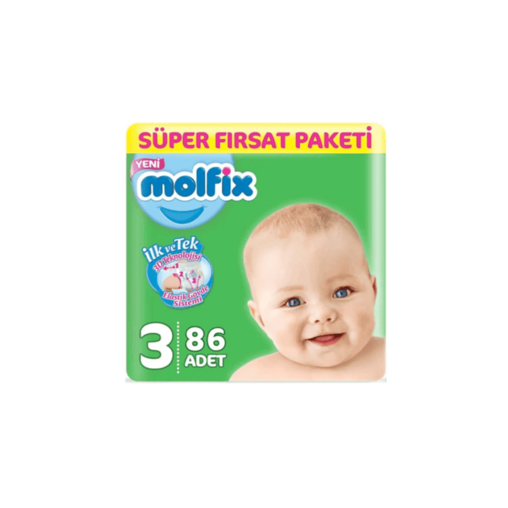 Molfix Süper Fırsat Paketi No 3 86 Adet