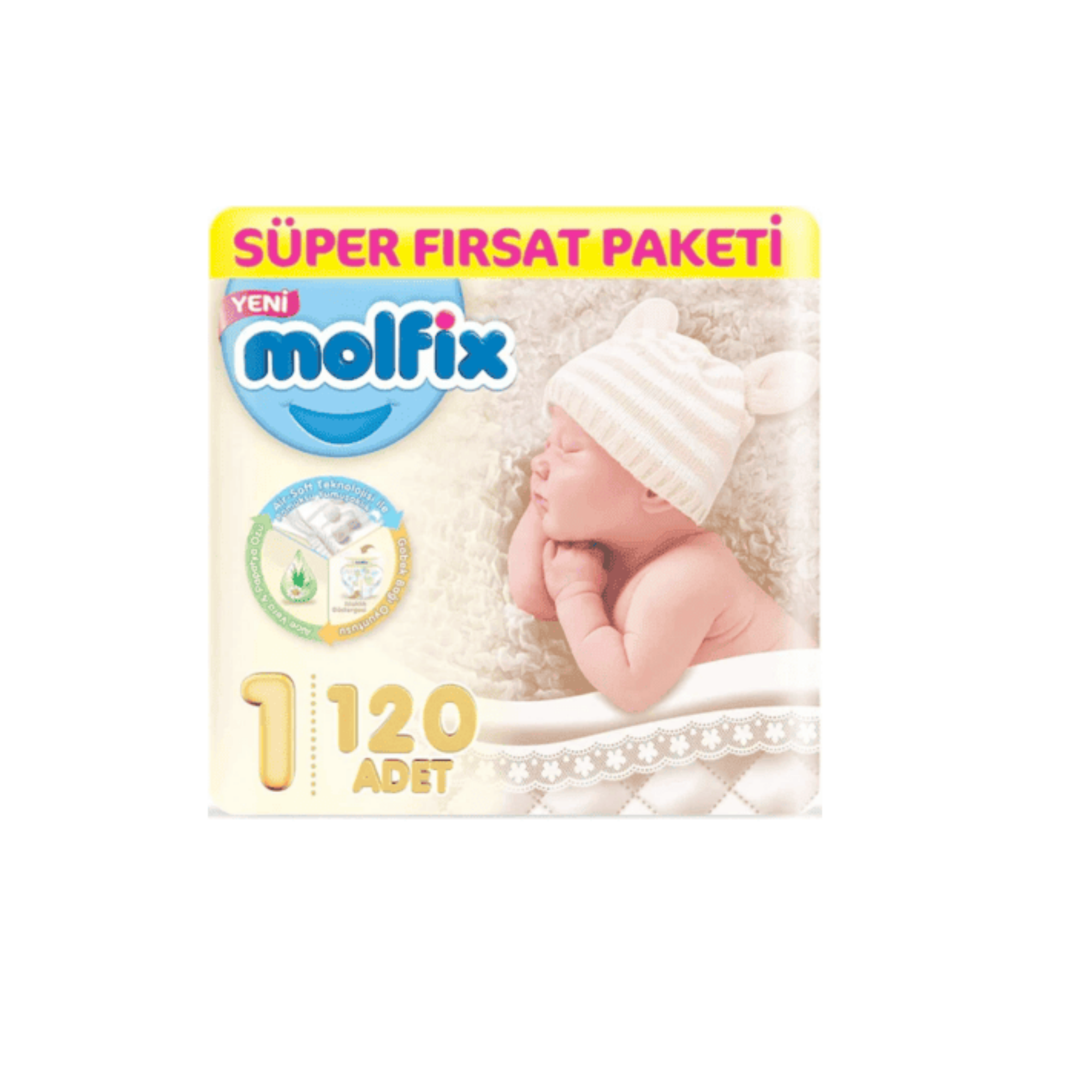 Molfix Süper Fırsat Paketi No 1 120 Adet